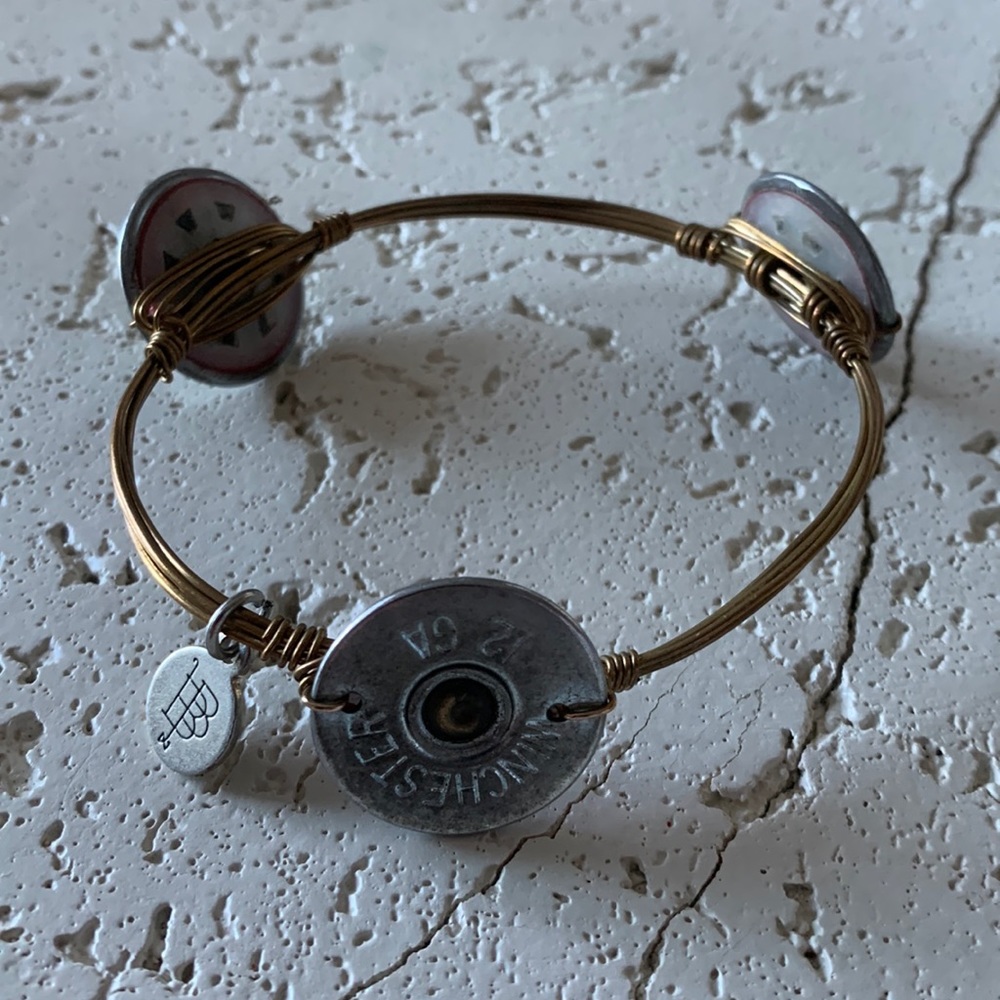 Bourbon and Bowties “Shot Gun” shell bracelet.